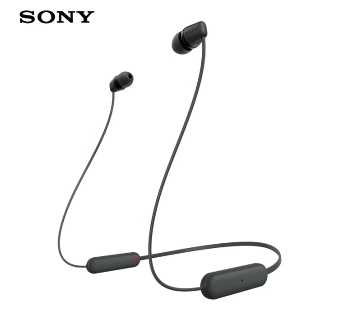 索尼（SONY）WI-C100 无线立体声 颈挂式 蓝牙耳机